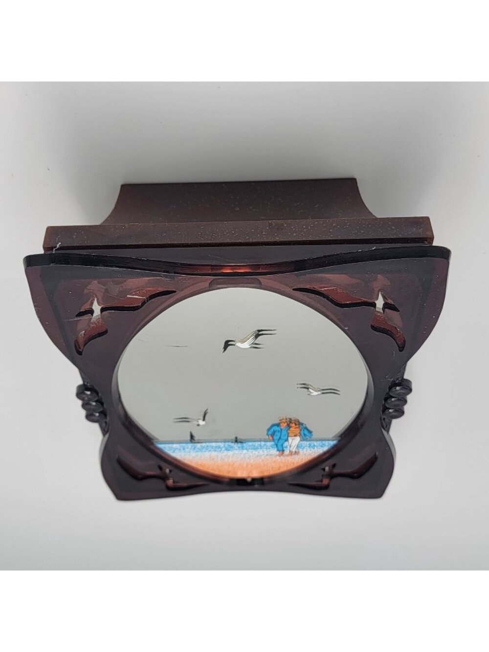Love Story  1978 Vintage Seagull Beach Music Box Mirror